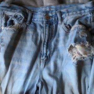 American eagle x keith haring mom jeans